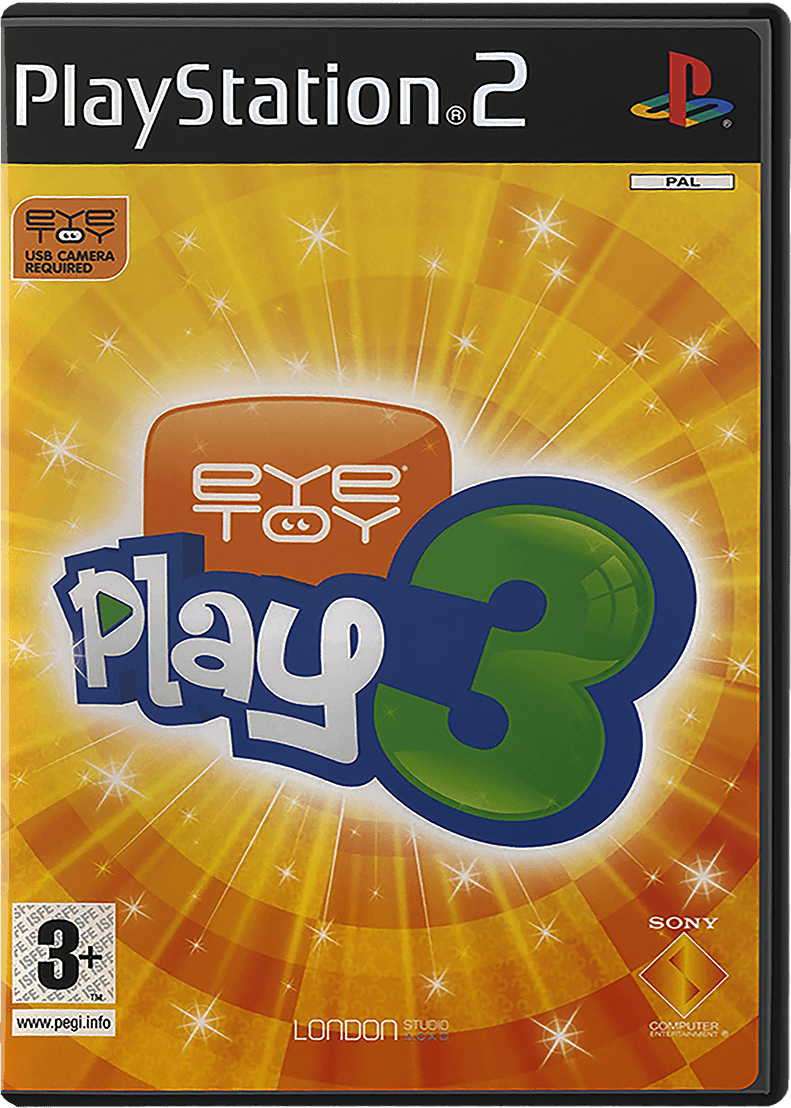 Eye Toy Play 3 box art for Playstation 2
